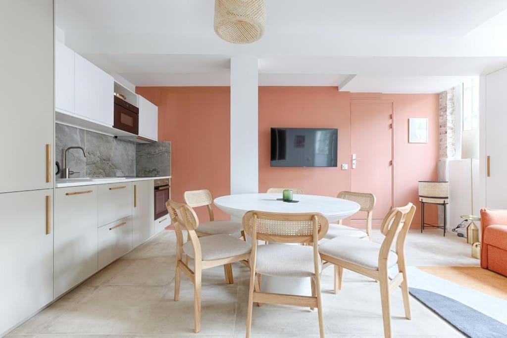 パリMykeypers - Chic & Elegant Flat 2Br/6P- Republiqueアパートメント エクステリア 写真